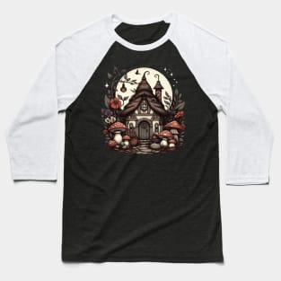 Aesthetic Goblincore and dark Cottagecore Mushroom women Baseball T-Shirt